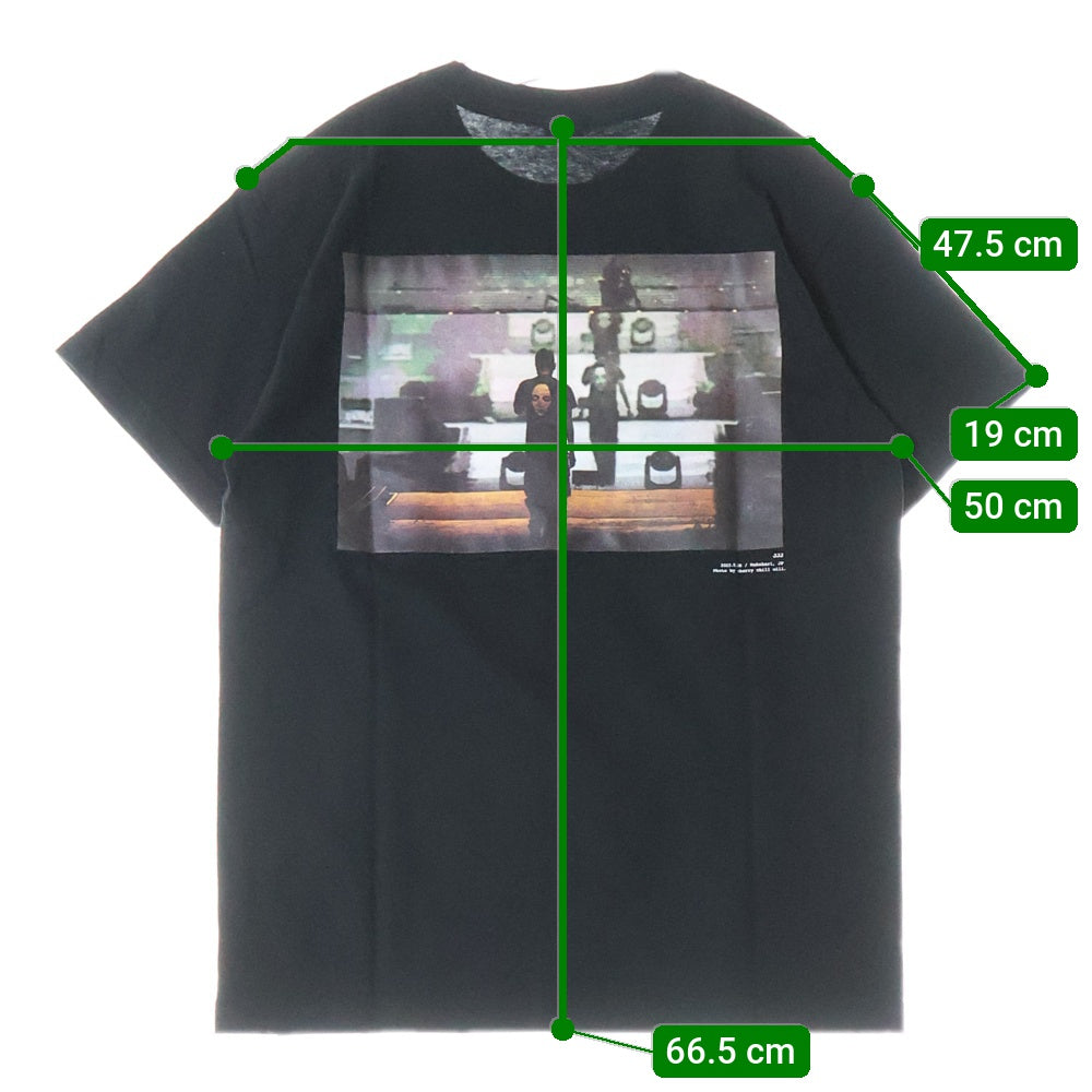 NO BRAND(ノーブランド) POP YOURS JJJ Live Photo Tee ポップユアーズ ジェイジェイジェイ ライブフォトTシャツ ブラック