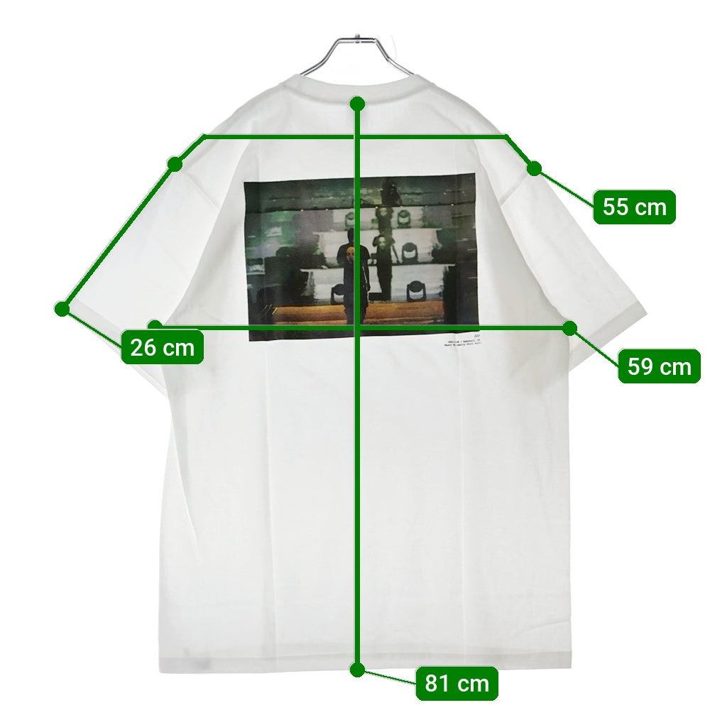 NO BRAND(ノーブランド) POP YOURS JJJ Live Photo Tee ポップユアーズ ジェイジェイジェイ ライブフォトTシャツ ホワイト