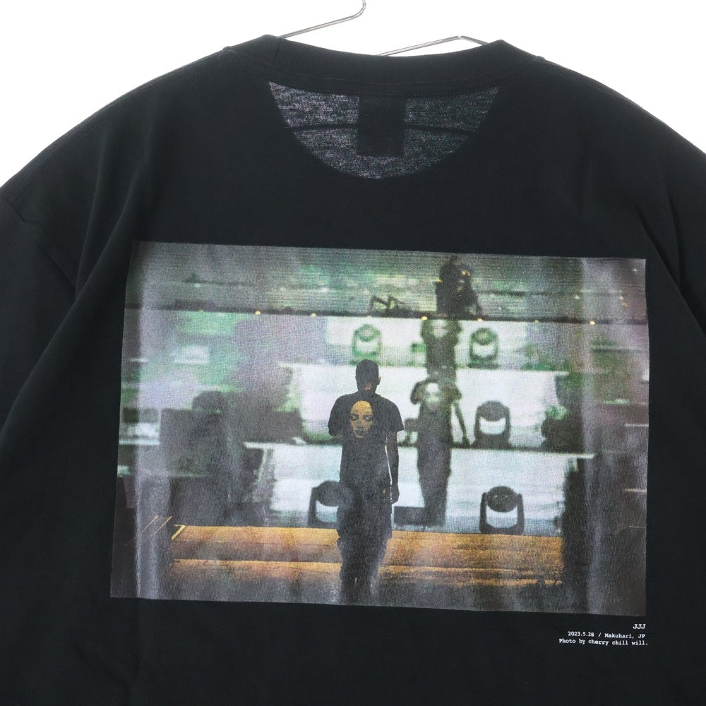 NO BRAND(ノーブランド) POP YOURS JJJ Live Photo Tee ポップユアーズ ジェイジェイジェイ ライブフォトTシャツ ブラック