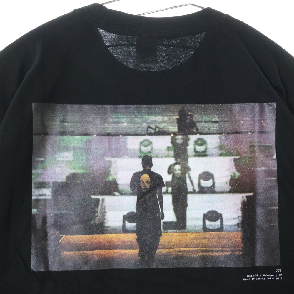 NO BRAND(ノーブランド) POP YOURS JJJ Live Photo Tee ポップユアーズ ジェイジェイジェイ ライブフォトTシャツ ブラック
