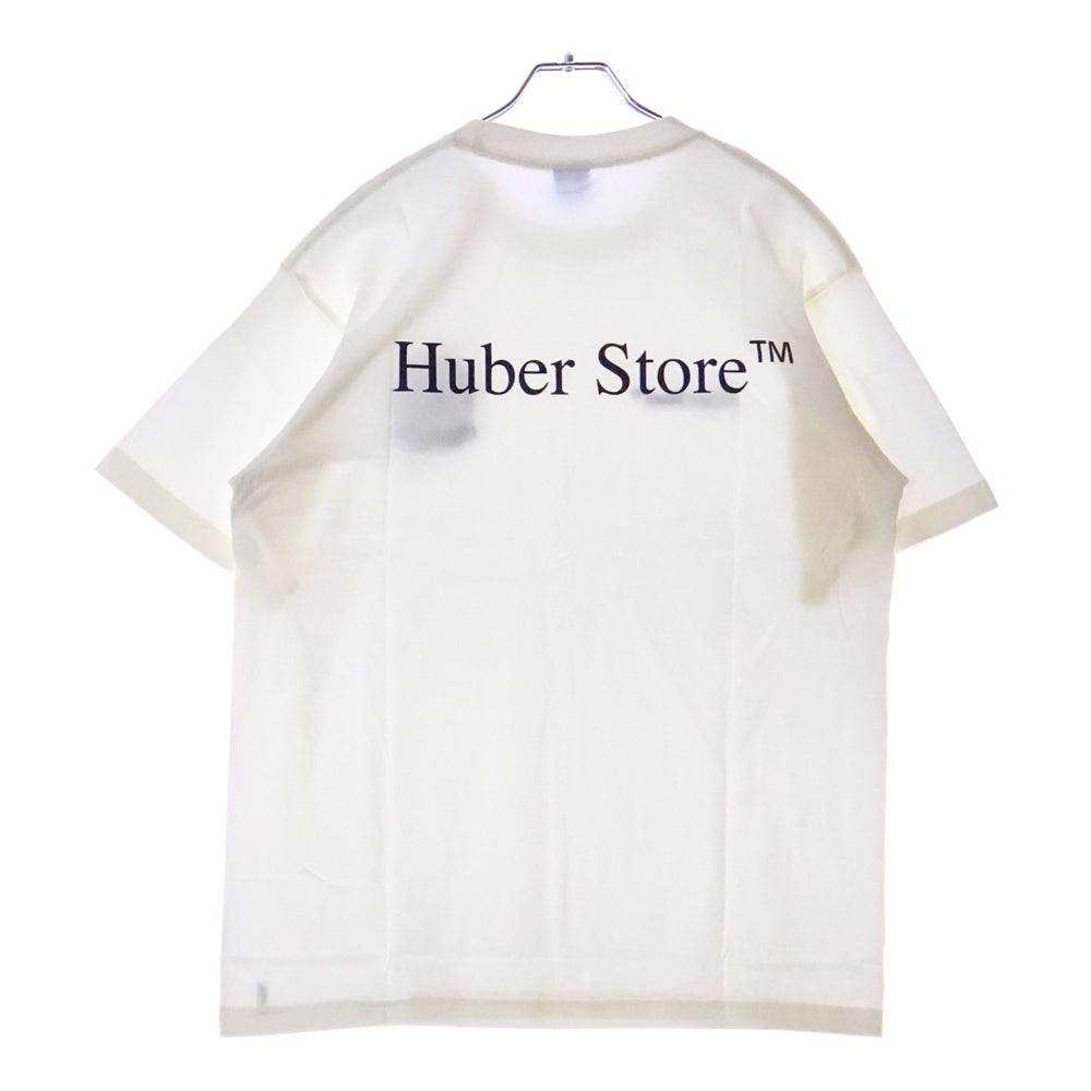 HUBER STORE(ヒューバーストア) 25SS ORIGINAL ENBLEM TEE オリジナルエンブレムTシャツ ホワイト