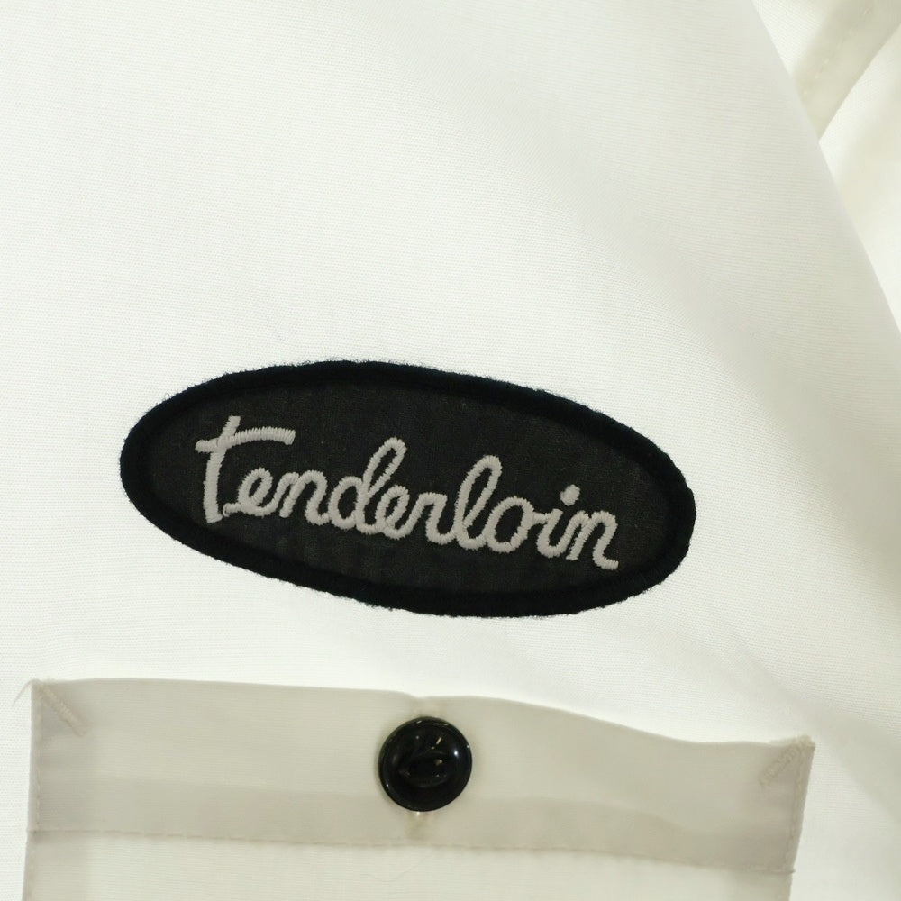 TENDERLOIN(テンダーロイン) T-WORK SHT フロントパッチ コットン 半袖ワークシャツ ホワイト