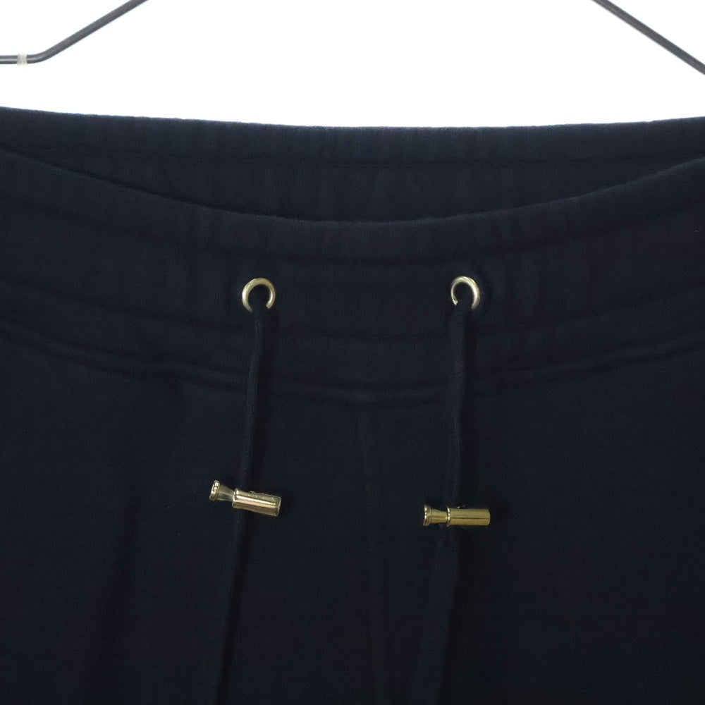 BALMAIN(バルマン) ポルトガル製 コットン スウェット バイカーパンツ ブラック W6HJ583B928
