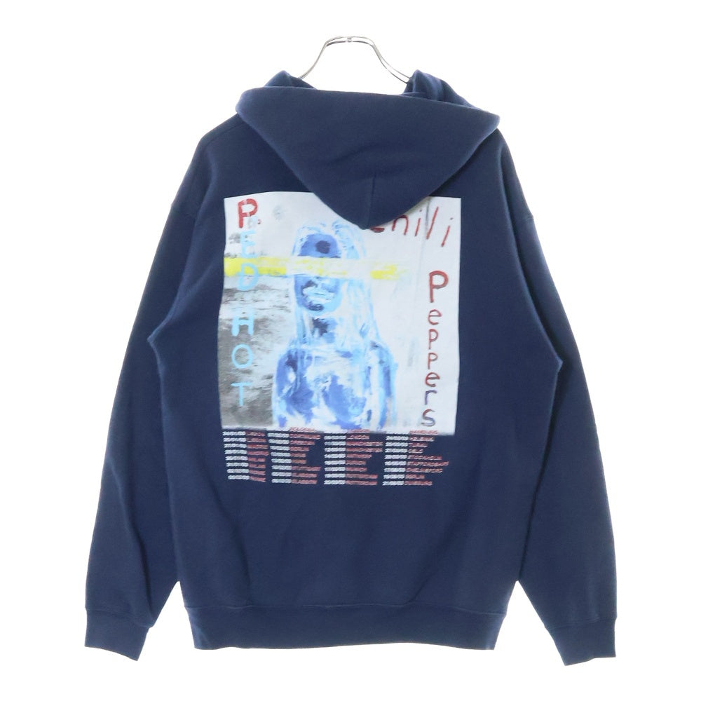 VINTAGE(ヴィンテージ) VINTAGE RED HOT CHILI PEPPERS BY THE WAY ヴィンテージ レッドホットチリペッパーズ 両面プリント スウェット プルオーバーパーカー ネイビー