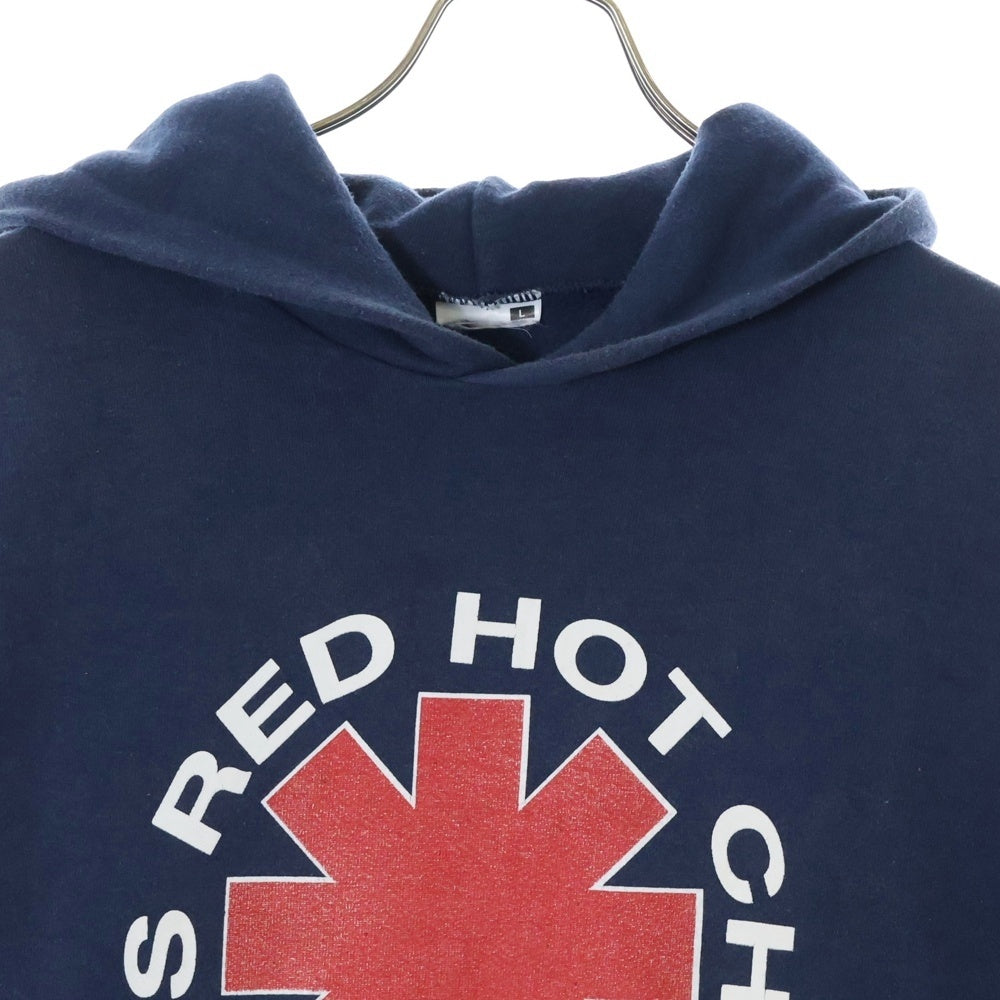 VINTAGE(ヴィンテージ) VINTAGE RED HOT CHILI PEPPERS BY THE WAY ヴィンテージ レッドホットチリペッパーズ 両面プリント スウェット プルオーバーパーカー ネイビー