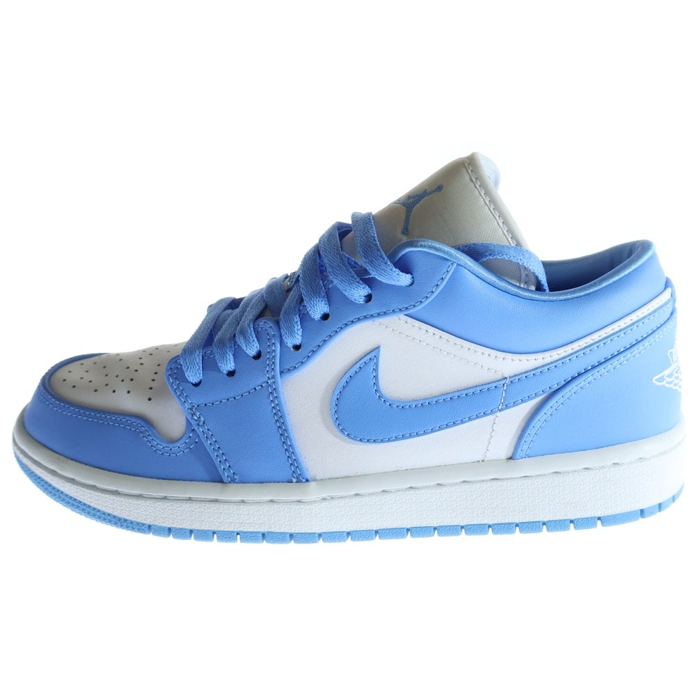 NIKE(ナイキ) WMNS AIR JORDAN 1 LOW UNC ウィメンズ エアジョーダン1 UNC ローカットスニーカー ホワイト/ブルー レディース US8.5/25.5cm AO9944-441