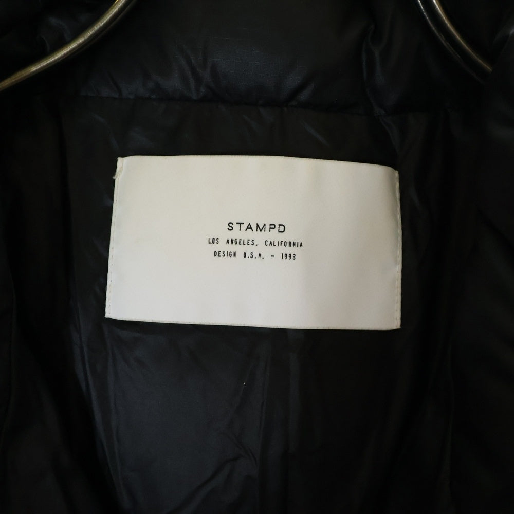 STAMPD(スタンプド) INTERNATIONAL DOWN JACKET インターナショナル ジップアップダウンジャケット ブラック