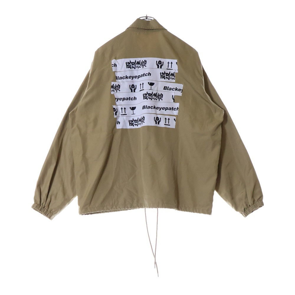 THE BLACK EYE PATCH(ブラックアイパッチ) HANDLE WITH CARE COACH JACKET ハンドル ウィズ ケア コーチ ジャケット ベージュ