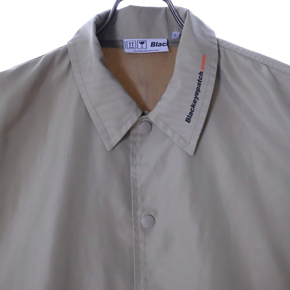 THE BLACK EYE PATCH(ブラックアイパッチ) HANDLE WITH CARE COACH JACKET ハンドル ウィズ ケア コーチ ジャケット ベージュ