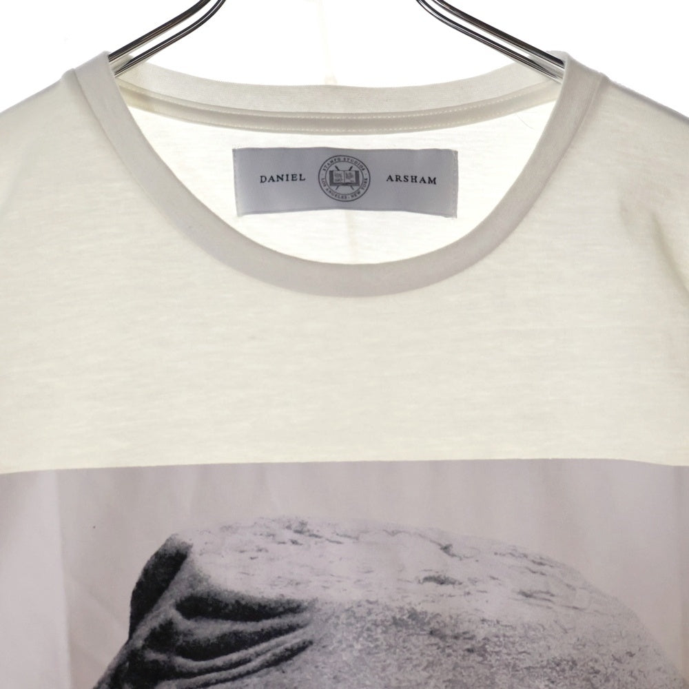 STAMPD(スタンプド) 14AW ×DANIEL ARSHAM CAPSULE T-SHIRT ダニエル アーシャム カプセル クルーネック長袖Tシャツ カットソー ホワイト