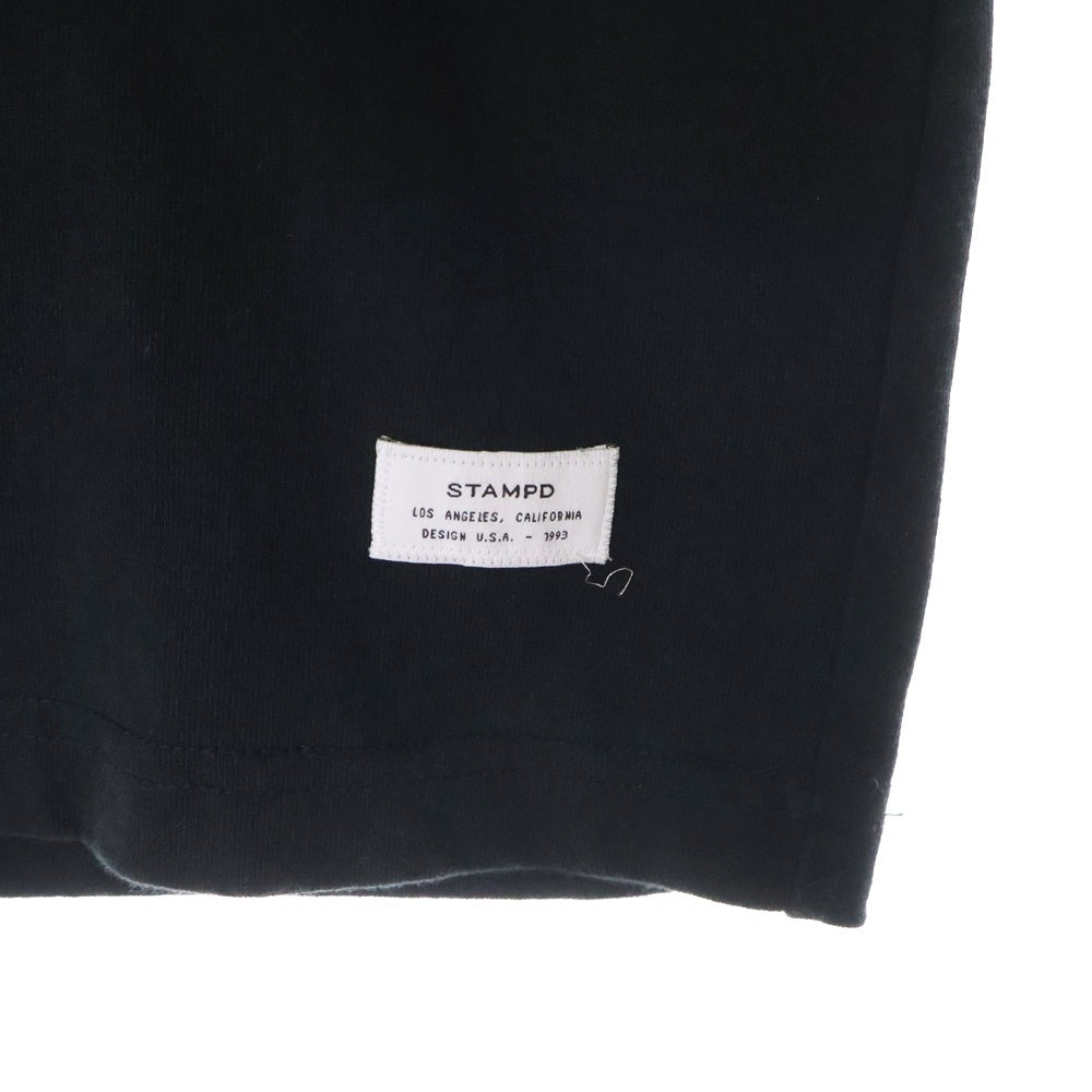 STAMPD(スタンプド) PRECIOUS TEE プレシャス クルーネック半袖プリントTシャツ カットソー ブラック
