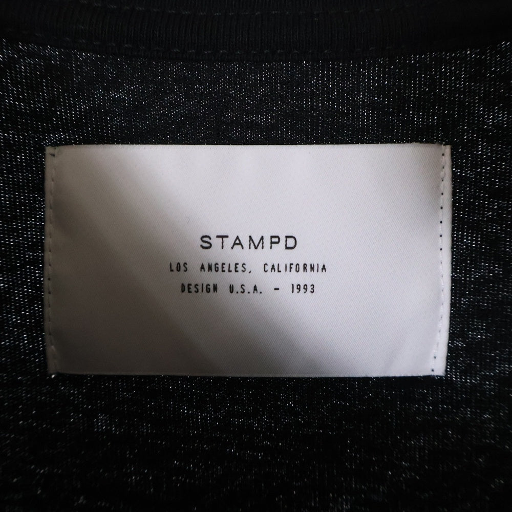 STAMPD(スタンプド) PRECIOUS TEE プレシャス クルーネック半袖プリントTシャツ カットソー ブラック