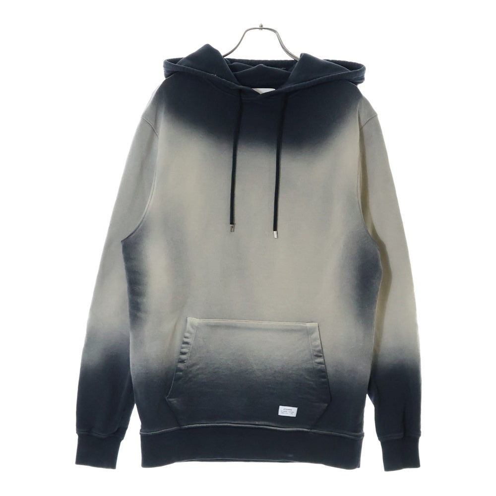 STAMPD(スタンプド) GRADIENT COLOR BIGSIZE HOODIE グラディエント カラー ビッグサイズ フーディー プルオーバースウェットパーカー ネイビー/ライトグレー