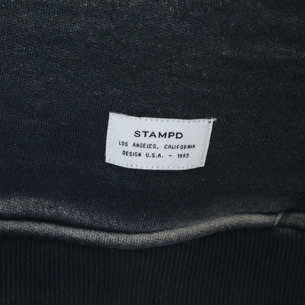 STAMPD(スタンプド) GRADIENT COLOR BIGSIZE HOODIE グラディエント カラー ビッグサイズ フーディー プルオーバースウェットパーカー ネイビー/ライトグレー