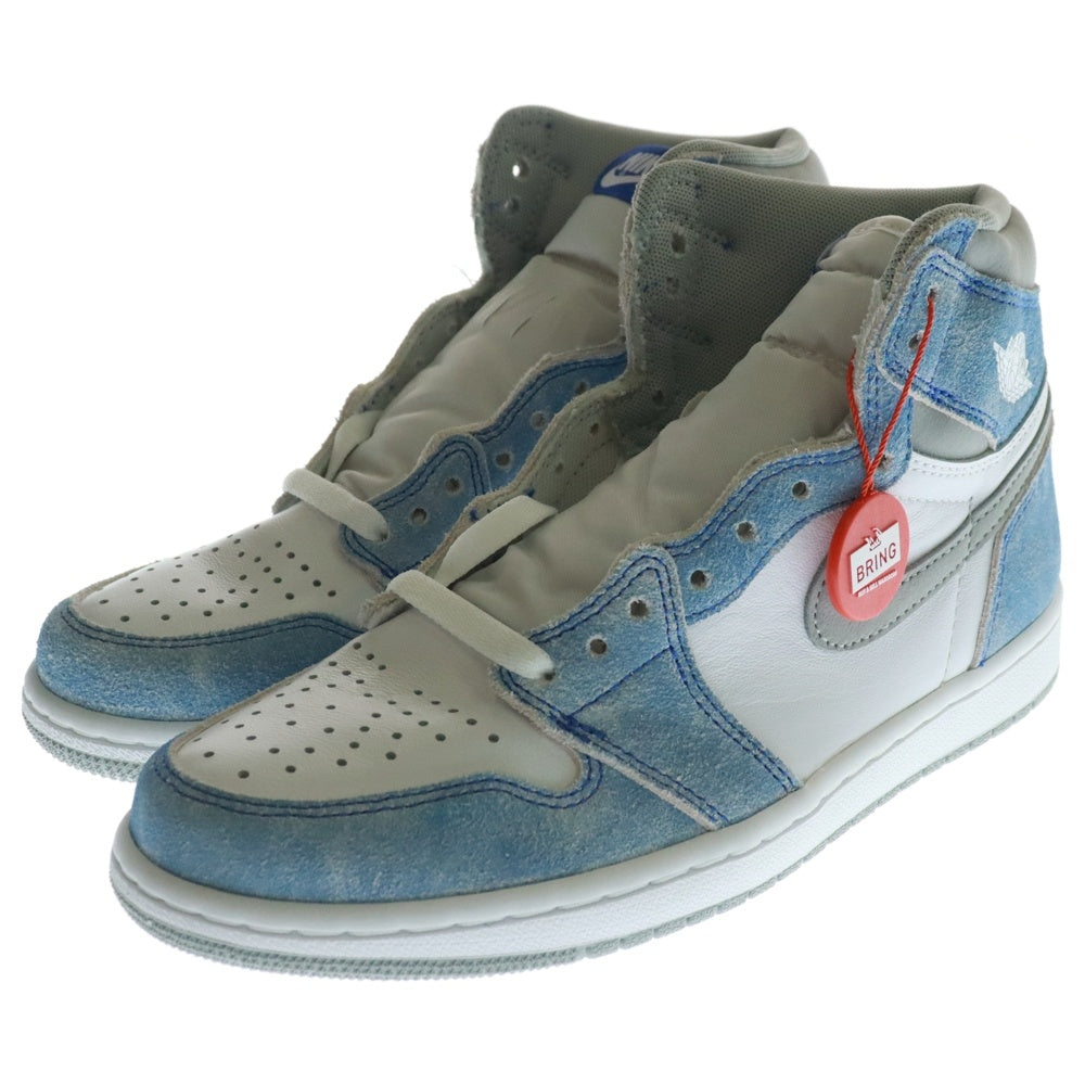 NIKE(ナイキ) AIR JORDAN 1 HIGH OG HYPER ROYAL エアジョーダン1 ハイパーロイヤル ハイカットスニーカー レディース ホワイト/ブルー US6.5/24.5cm 555088-402