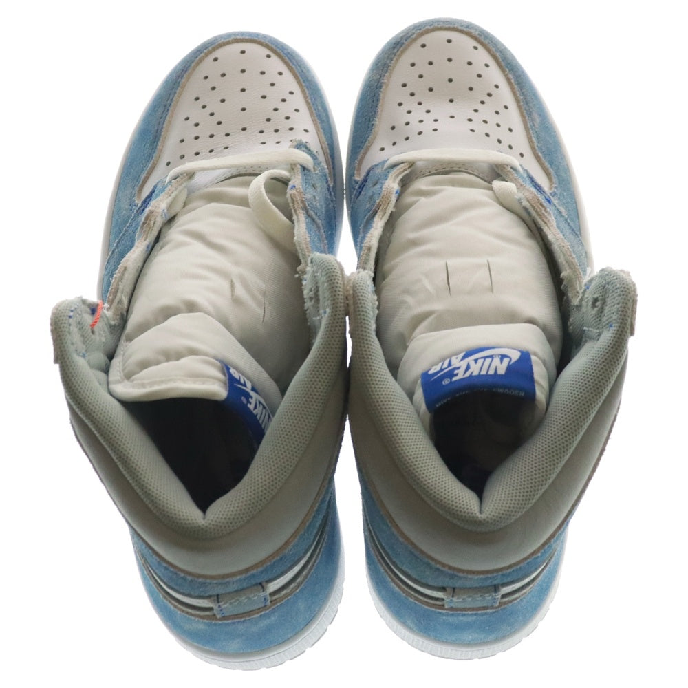NIKE(ナイキ) AIR JORDAN 1 HIGH OG HYPER ROYAL エアジョーダン1 ハイパーロイヤル ハイカットスニーカー レディース ホワイト/ブルー US6.5/24.5cm 555088-402