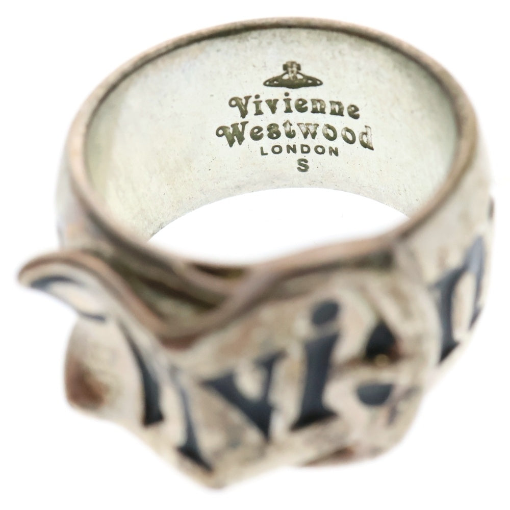 Vivienne Westwood(ヴィヴィアンウエストウッド) BELT RING ベルトモチーフ ロゴ刻印 リング 指輪 シルバー