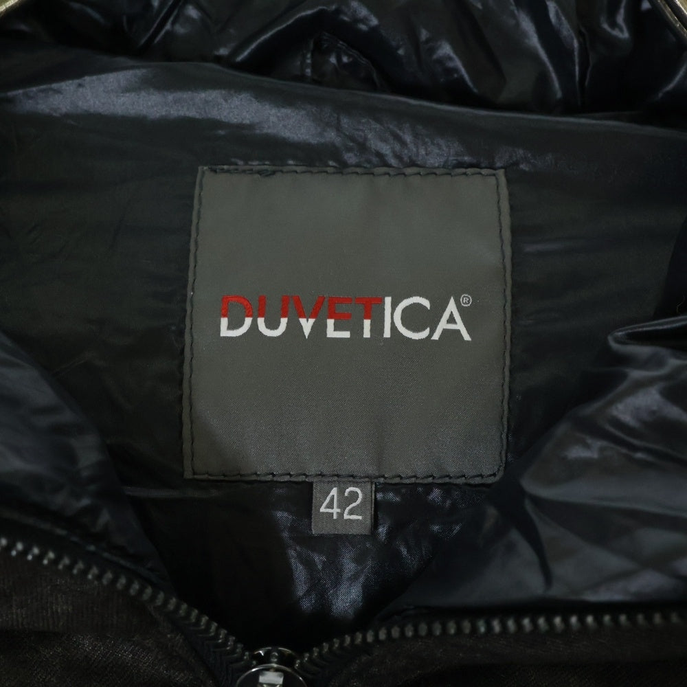 DUVETICA(デュベティカ) THIADUE ティアドゥエ ウール フーデット ダウンジャケット ブラウン