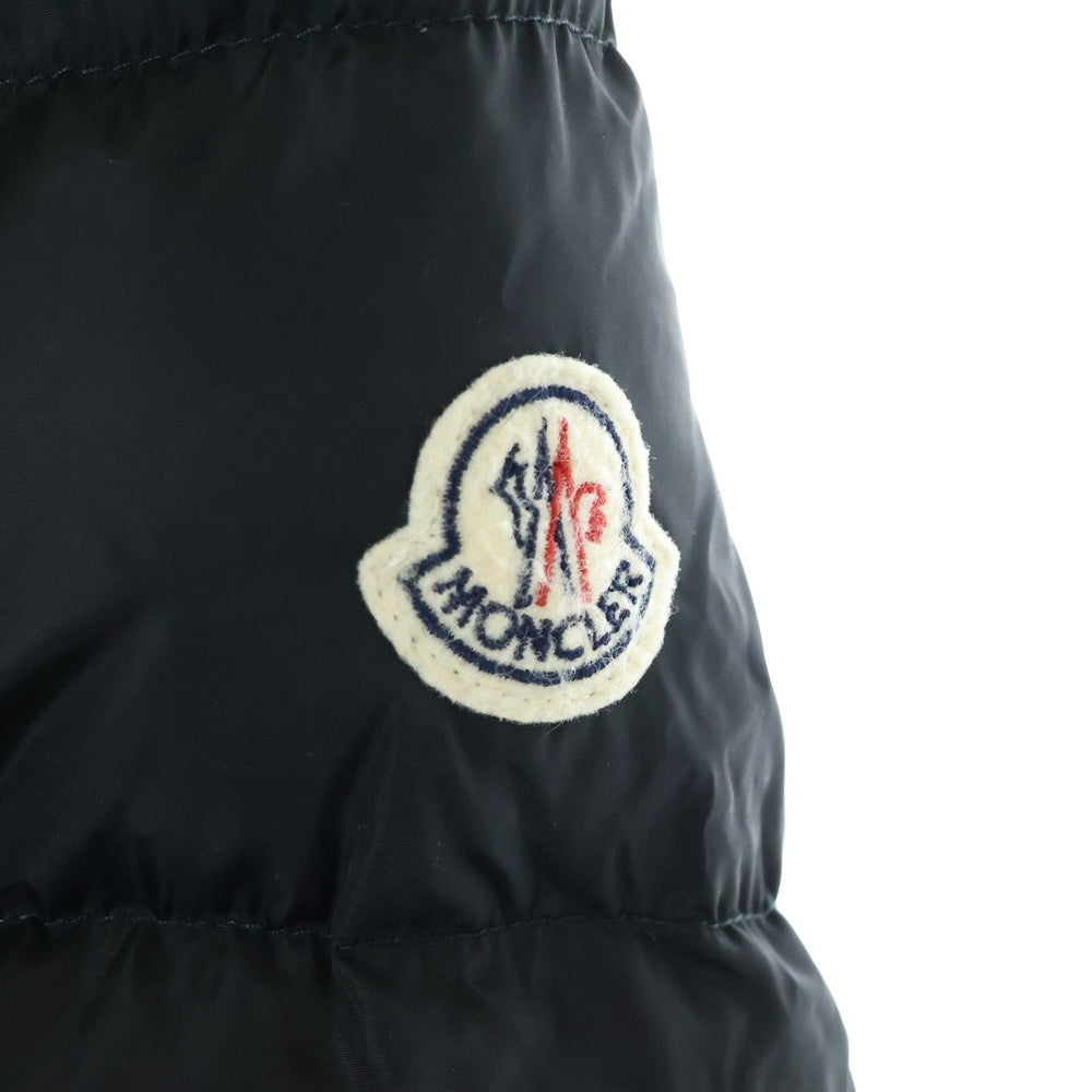 MONCLER(モンクレール) 15AW GENEVRIETTE ジュヌブリエッテ ファーフード ナイロン ジップアップ ダウンジャケット コート レディース A20934982025 ブラック