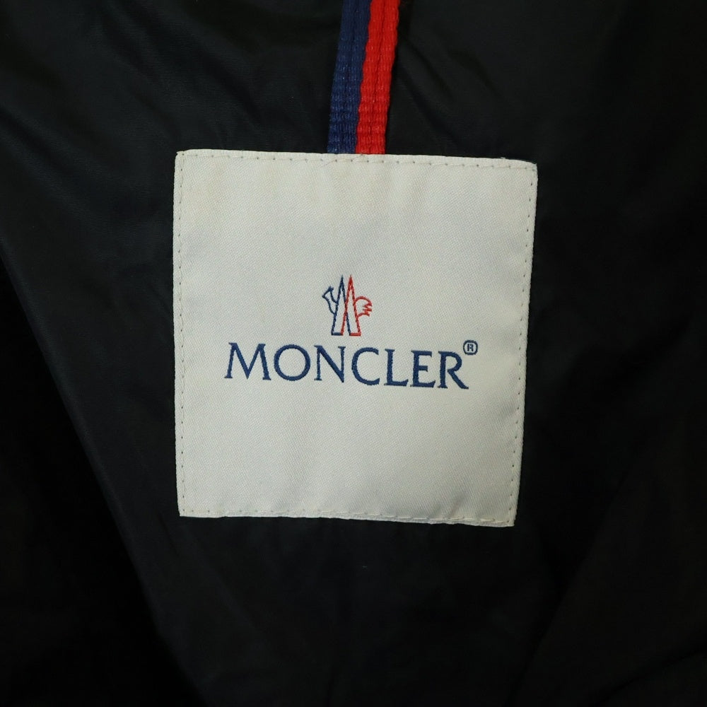 MONCLER(モンクレール) 15AW GENEVRIETTE ジュヌブリエッテ ファーフード ナイロン ジップアップ ダウンジャケット コート レディース A20934982025 ブラック