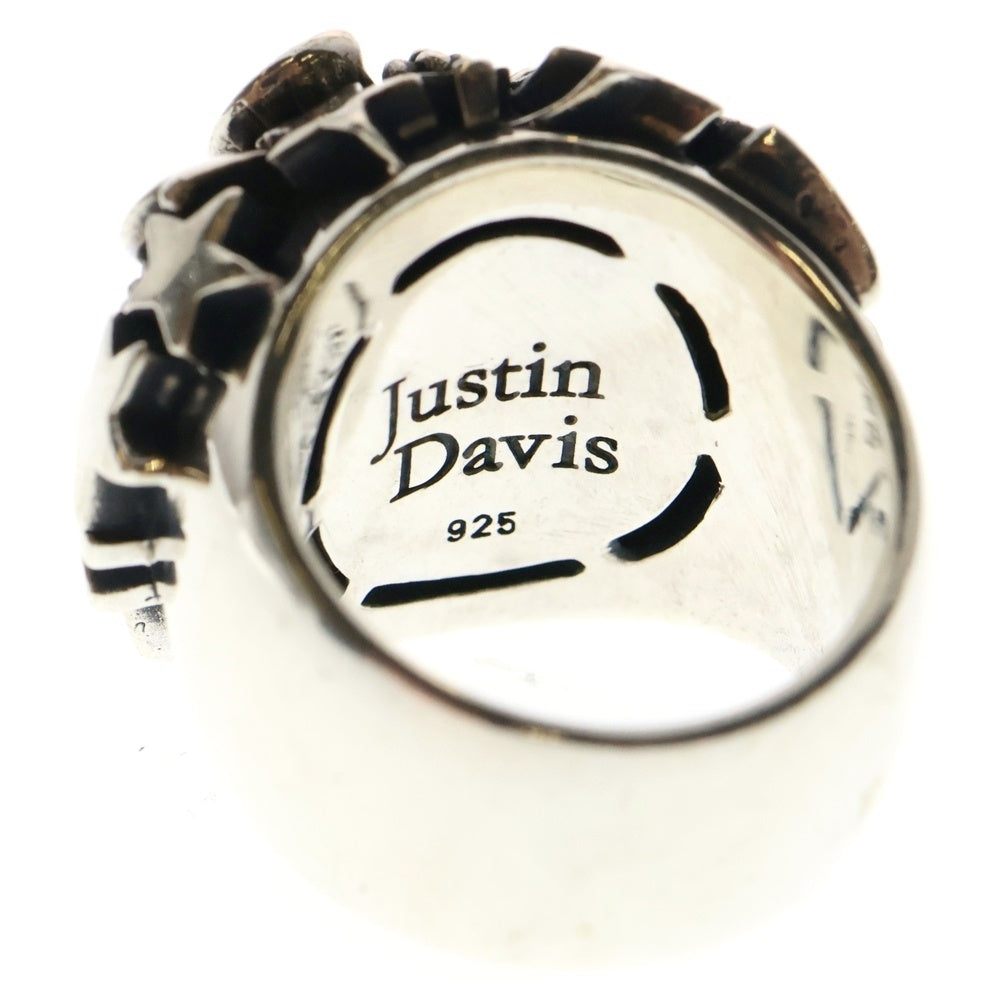 Justin Davis(ジャスティンデイヴィス) ROX STAR ロックスター ミックスアイコンポットリング 指輪 シルバー
