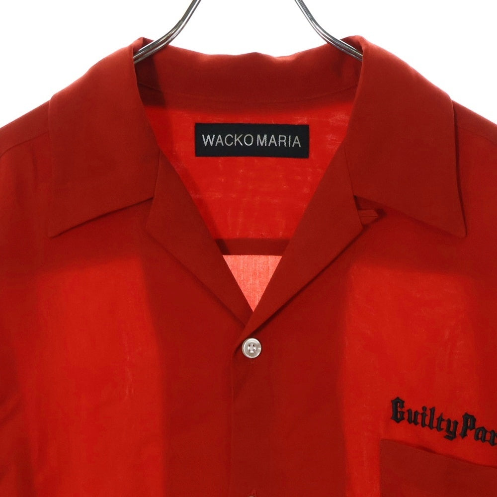 WACKO MARIA(ワコマリア) 25SS 50'S SHIRT L/S TYPE-2 フィフティーズ オープンカラーシャツ ロングスリーブ レッド 25SS-WMS-OC09