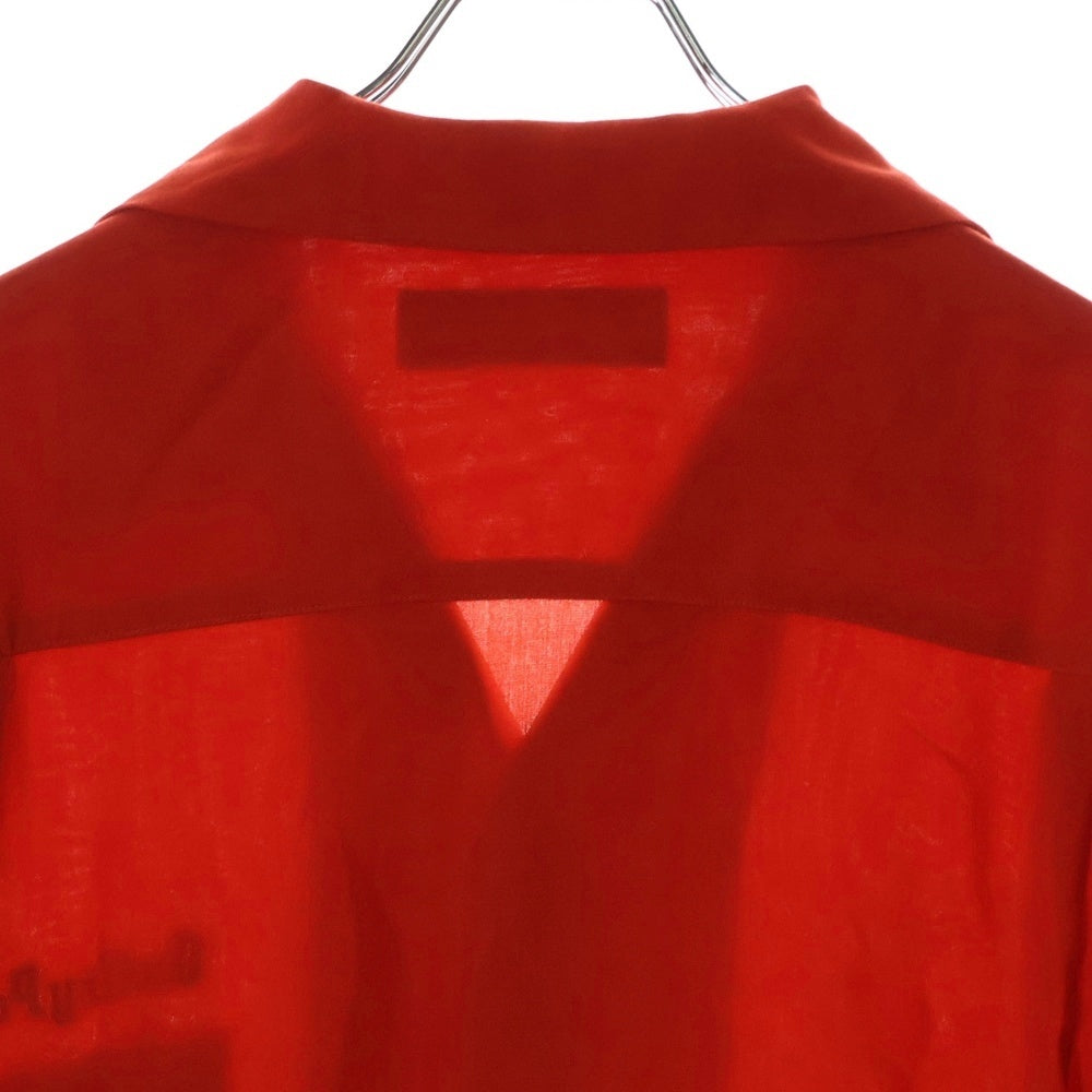 WACKO MARIA(ワコマリア) 25SS 50'S SHIRT L/S TYPE-2 フィフティーズ オープンカラーシャツ ロングスリーブ レッド 25SS-WMS-OC09