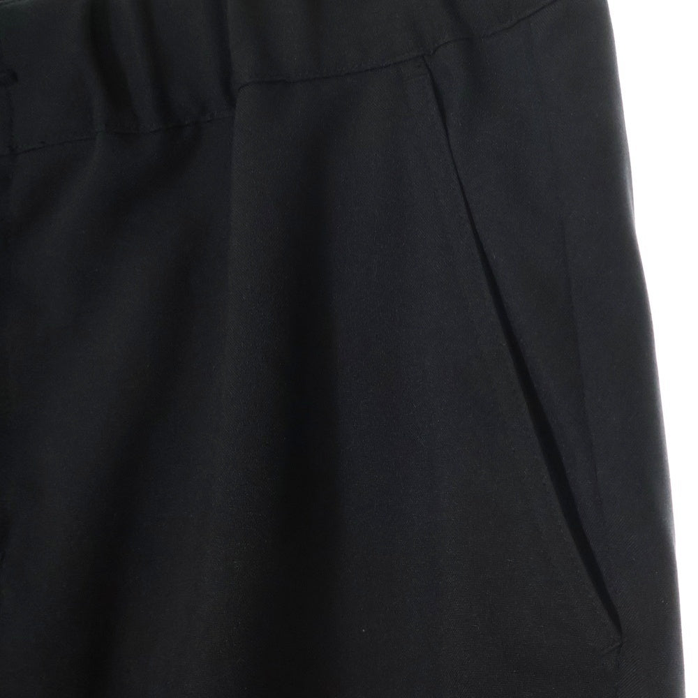 SOPHNET.(ソフネット) 24AW STRETCH WOVEN CLOTH SLIM FIT RIBBED PANTS ストレッチ ウーブン クロス スリム フィット リブド パンツ ブラック SOPH-242030