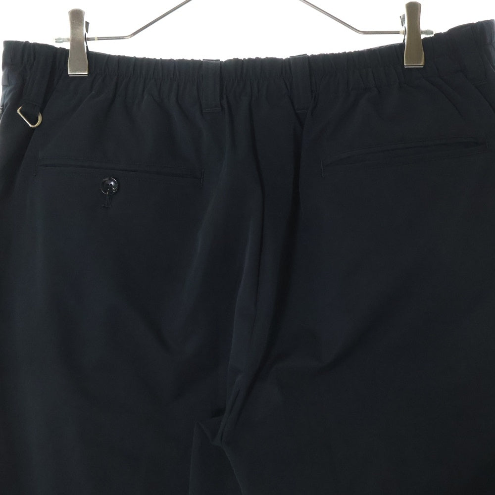 SOPHNET.(ソフネット) 24AW 4WAY STRETCH SHIRRING SLIM FIT SLACKS 4ウェイ ストレッチ シャーリング スリム フィット スラックス ブラック SOPH-242041