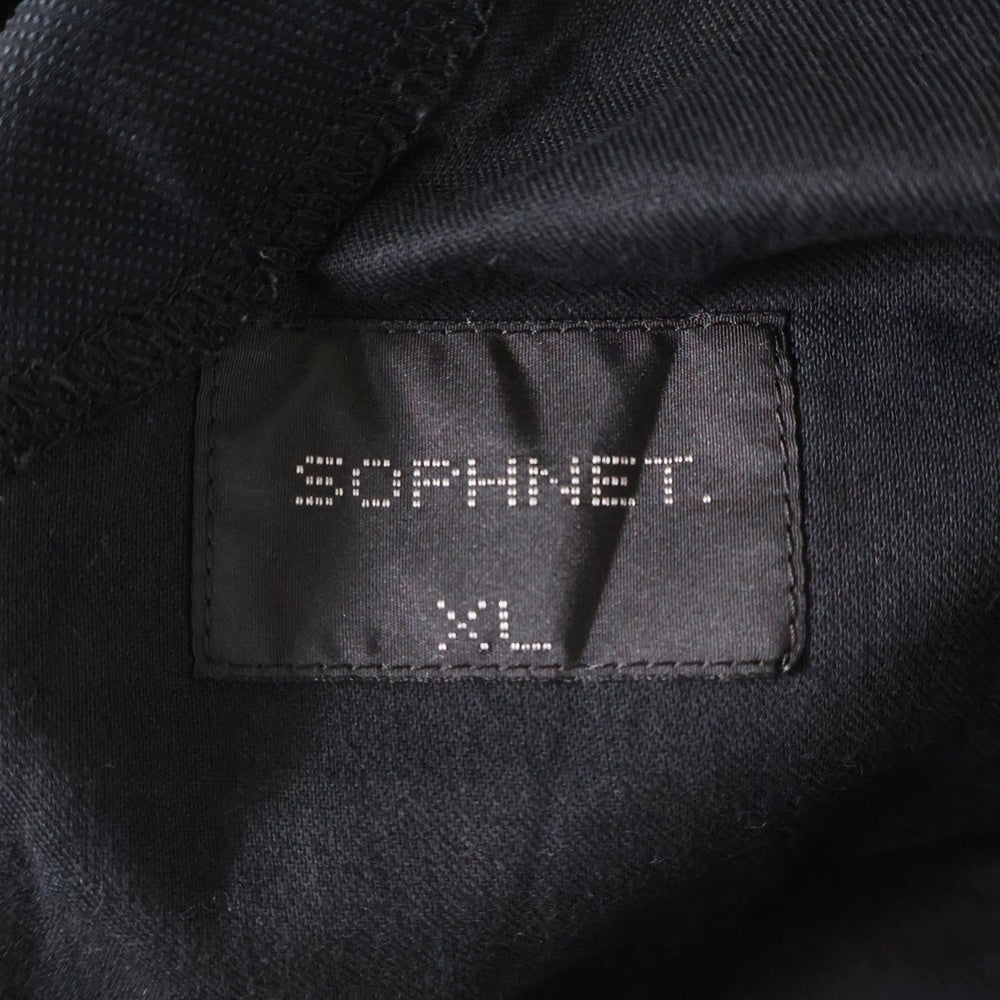 SOPHNET.(ソフネット) 24AW 4WAY STRETCH SHIRRING SLIM FIT SLACKS 4ウェイ ストレッチ シャーリング スリム フィット スラックス ブラック SOPH-242041