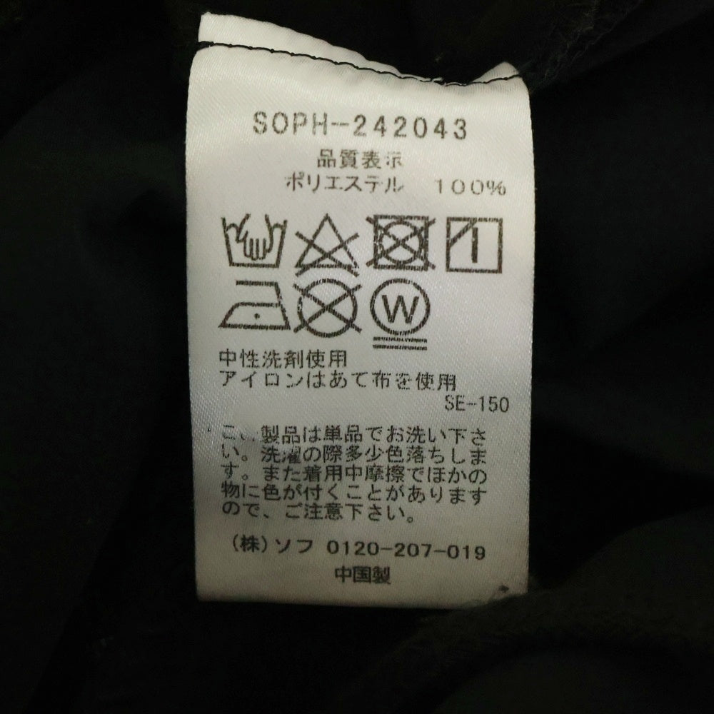 SOPHNET.(ソフネット) 24AW 2WAY STRETCH POPLIN TAPERED EASY PANTS 2ウェイ ストレッチ ポプリン テーパード イージー パンツ ブラック SOPH-242043