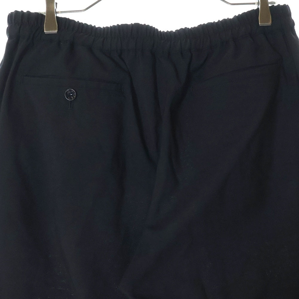 SOPHNET.(ソフネット) 24SS SUMMER STRETCH WOOL TAPERED EASY PANTS サマー ストレッチ ウール テーパード イージー パンツ ブラック SOPH-240011