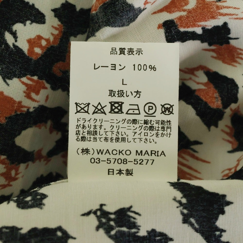 WACKO MARIA(ワコマリア) 25SS HAWAIIAN SHIRT S/S TYPE-1 ハワイアン オープンカラーシャツ ショートスリーブ ホワイト 25SS-WMS-HI01