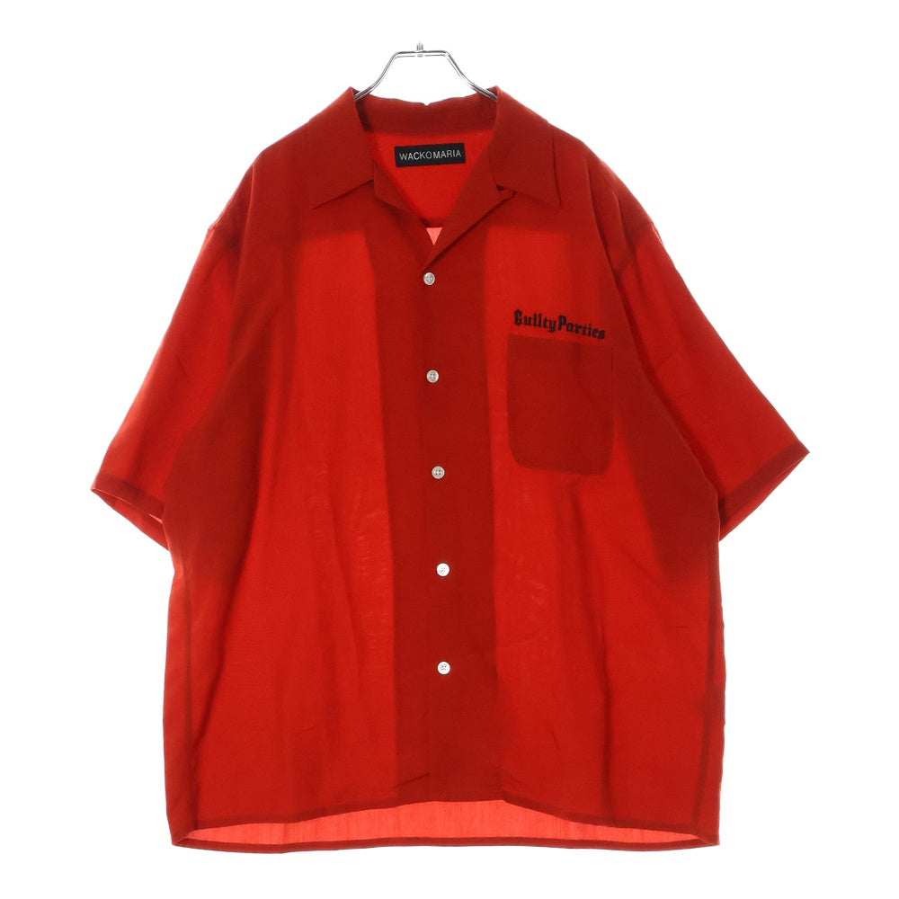 WACKO MARIA(ワコマリア) 25SS 50'S SHIRT S/S TYPE-2 フィフティーズ オープンカラーシャツ ショートスリーブ レッド 25SS-WMS-OC06