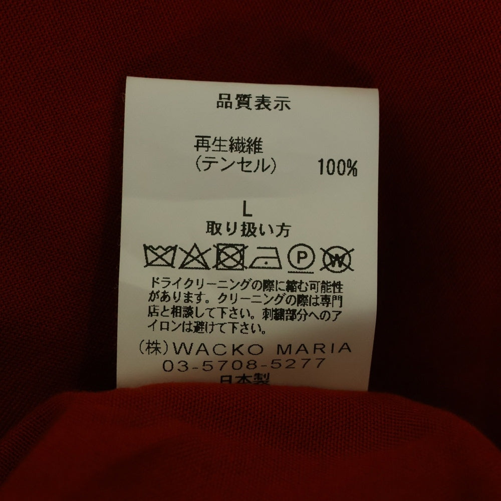 WACKO MARIA(ワコマリア) 25SS 50'S SHIRT S/S TYPE-2 フィフティーズ オープンカラーシャツ ショートスリーブ レッド 25SS-WMS-OC06