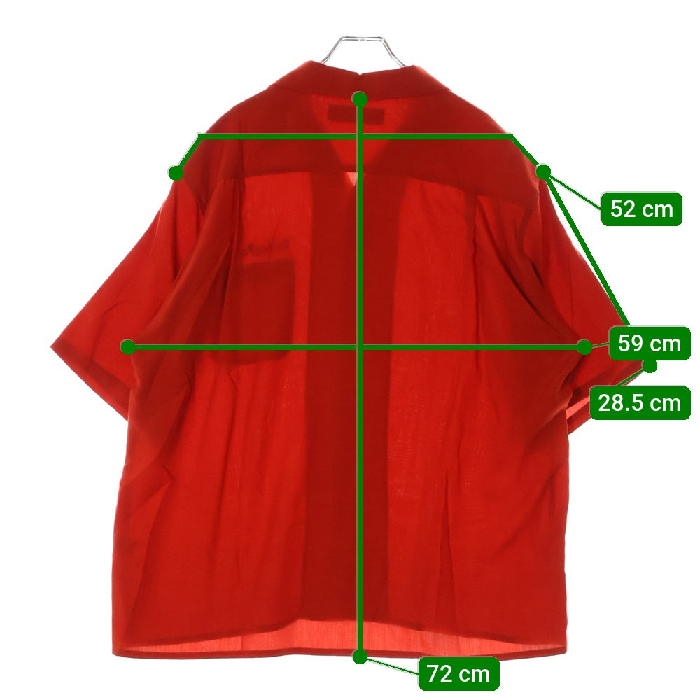 WACKO MARIA(ワコマリア) 25SS 50'S SHIRT S/S TYPE-2 フィフティーズ オープンカラーシャツ ショートスリーブ レッド 25SS-WMS-OC06