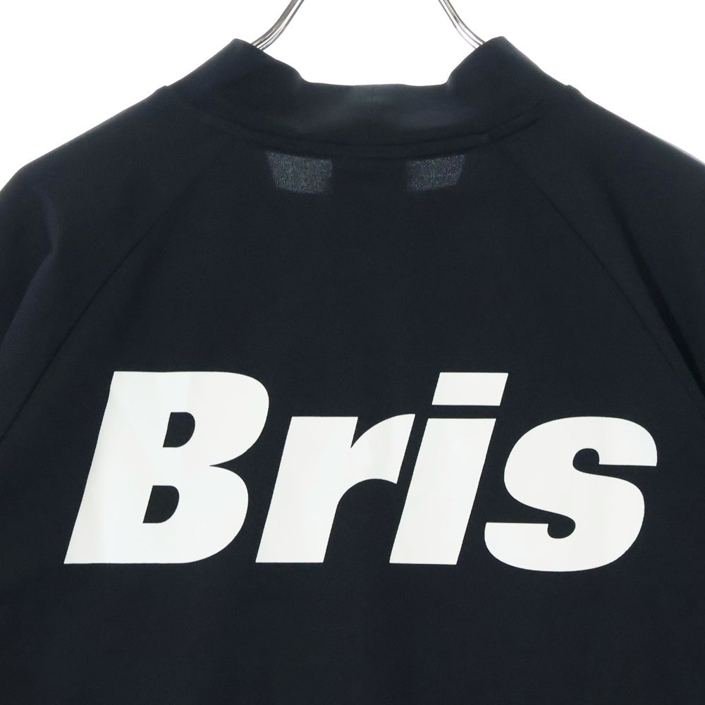F.C.R.B./F.C.Real Bristol/FCRB(エフシーアールビー/エフシーレアルブリストル) 22SS S/S TEAM MOCK NECK TOP ショートスリーブ チーム トップ モックネック半袖Tシャツ カットソー ブラック FCRB-220023