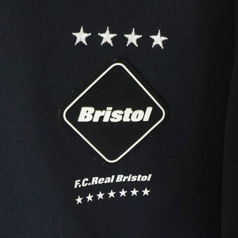 F.C.R.B./F.C.Real Bristol/FCRB(エフシーアールビー/エフシーレアルブリストル) 22SS S/S TEAM MOCK NECK TOP ショートスリーブ チーム トップ モックネック半袖Tシャツ カットソー ブラック FCRB-220023