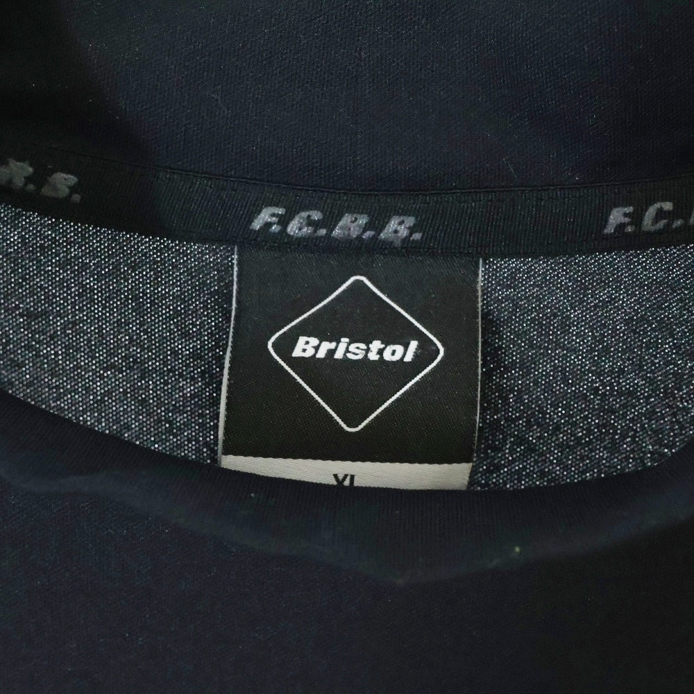 F.C.R.B./F.C.Real Bristol/FCRB(エフシーアールビー/エフシーレアルブリストル) 22SS S/S TEAM MOCK NECK TOP ショートスリーブ チーム トップ モックネック半袖Tシャツ カットソー ブラック FCRB-220023