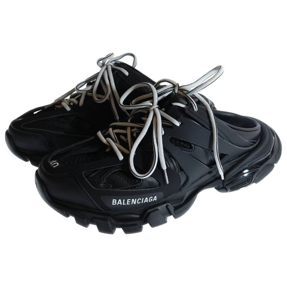 BALENCIAGA(バレンシアガ) TRACK MULE トラック ミュール ダブルレース メッシュ切替 サンダル シューズ ブラック 653814