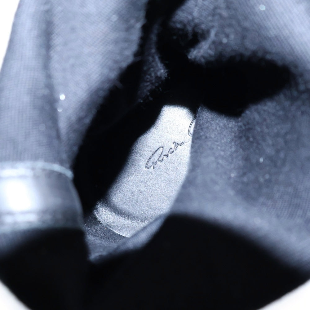 Rick Owens(リックオウエンス) 16AW SOCK SNEAKS ソックスニーカー レザー ハイカットスニーカー ブラック/ホワイト RU16F6872
