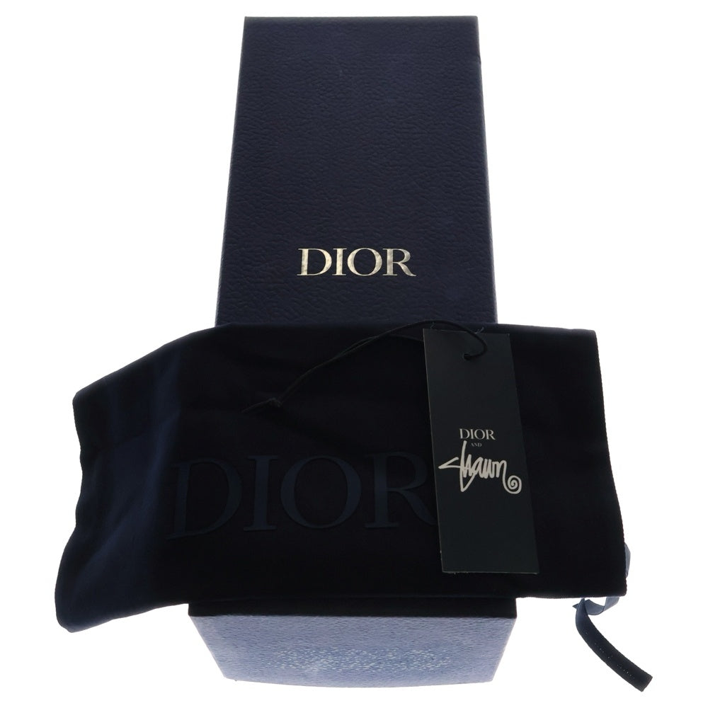 DIOR(ディオール) ×SHAWN STUSSY ショーンステューシー ロゴ総柄 ビーチ サンダル ブラック/ホワイト