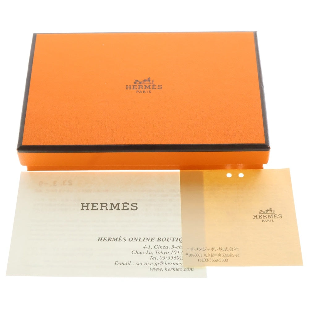 HERMES(エルメス) カルヴィ デュオ シェブルミゾル コインケース カードケース ブラック Z刻印