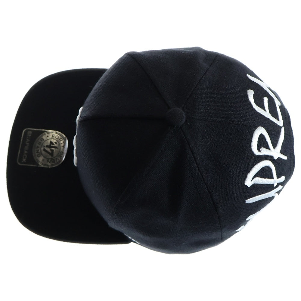 SUPREME(シュプリーム) 15SS New York Yankees 47 Brand SNAPBACK Cap ニューヨーク ヤンキース スナップバック ベースボールキャップ ブラック