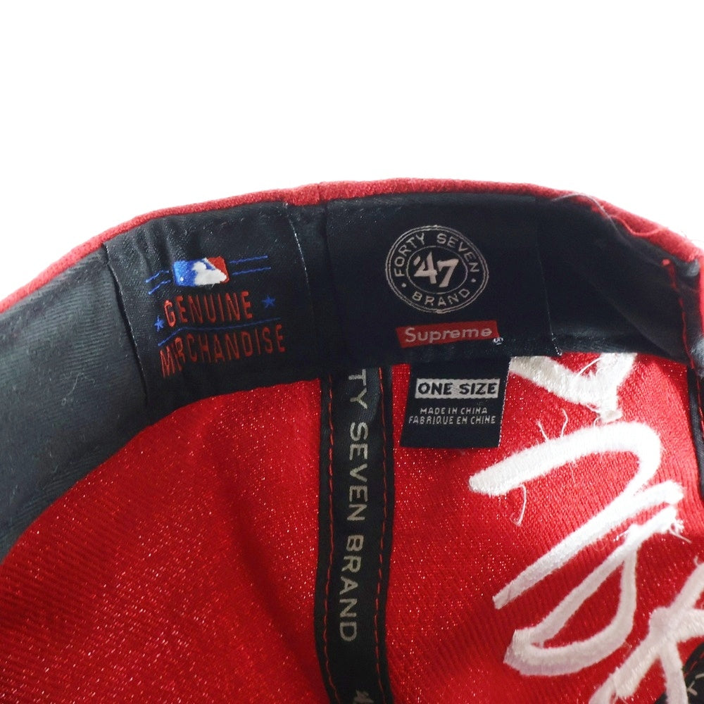 SUPREME(シュプリーム) 15SS New York Yankees 47 Brand SNAPBACK Cap ニューヨーク ヤンキース スナップバック ベースボールキャップ レッド