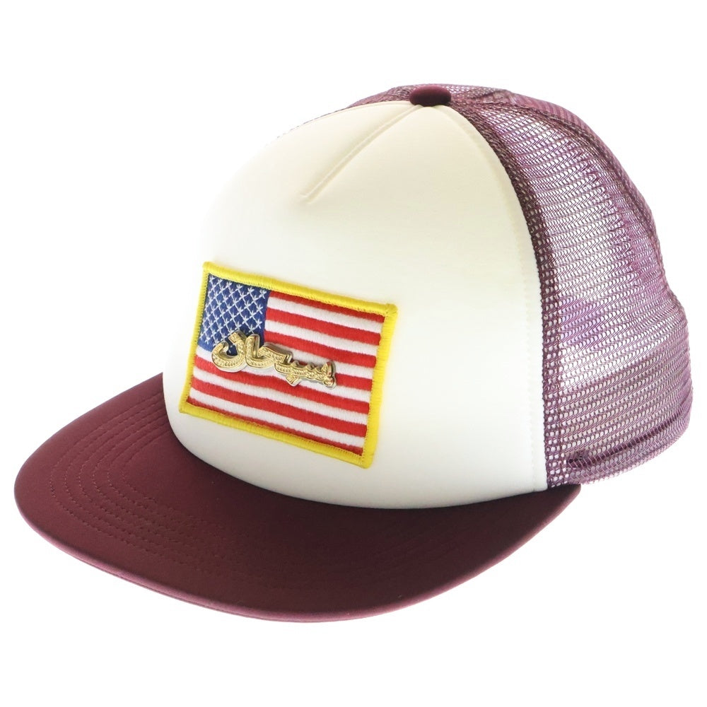 SUPREME(シュプリーム) 23SS Name Plate Mesh Back 5-Panel Cap ネーム プレート 5パネル メッシュキャップ レッド