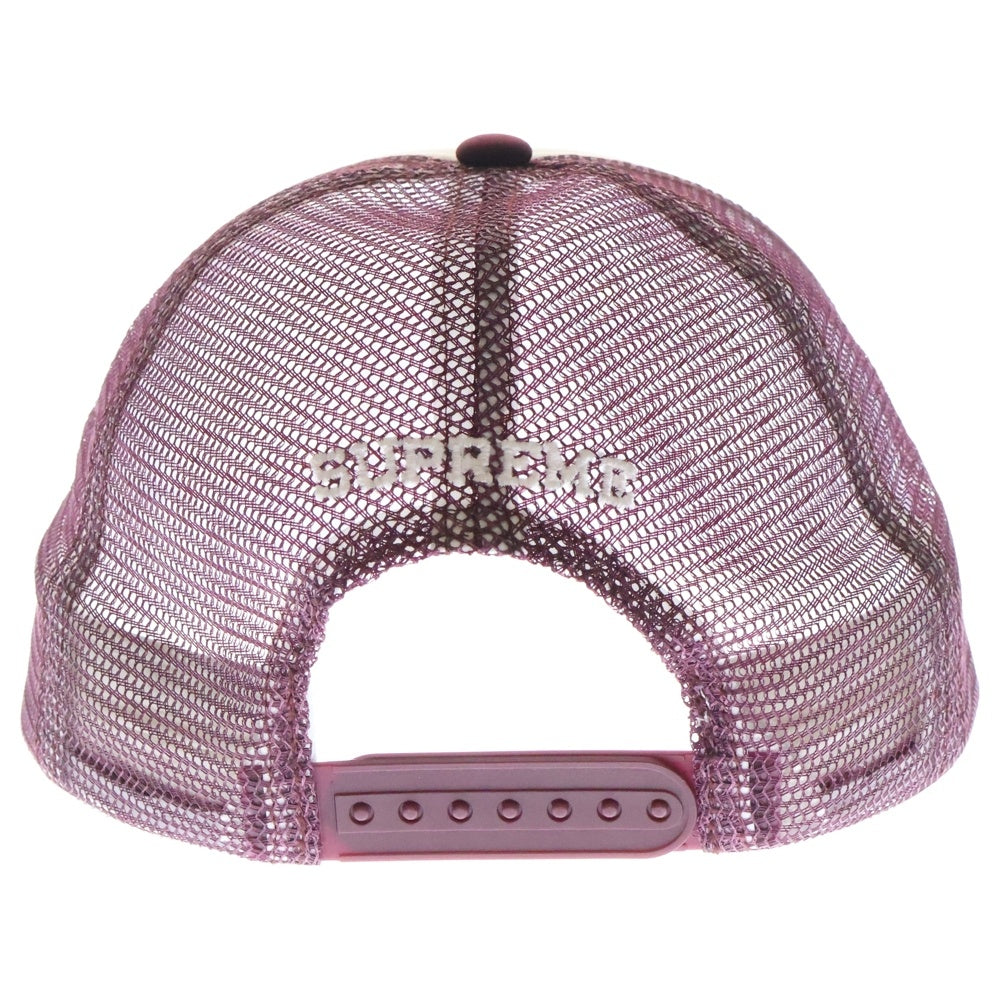 SUPREME(シュプリーム) 23SS Name Plate Mesh Back 5-Panel Cap ネーム プレート 5パネル メッシュキャップ レッド