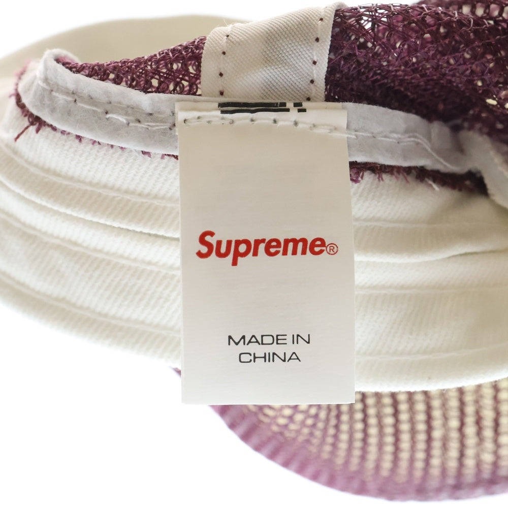 SUPREME(シュプリーム) 23SS Name Plate Mesh Back 5-Panel Cap ネーム プレート 5パネル メッシュキャップ レッド