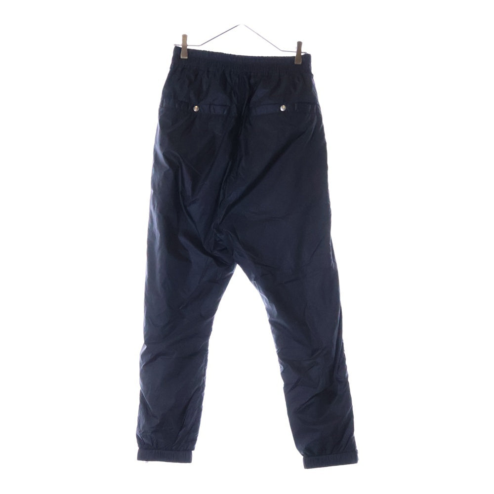 Rick Owens(リックオウエンス) 18AW NYLON DRAWSTRING TRACK PANTS ナイロン サイドジップ ドローストリング トラックパンツ ブラック RU18F1388-EV