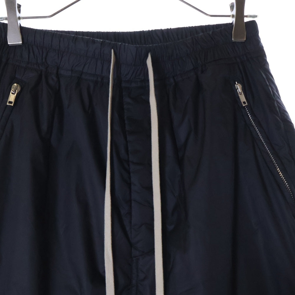 Rick Owens(リックオウエンス) 18AW NYLON DRAWSTRING TRACK PANTS ナイロン サイドジップ ドローストリング トラックパンツ ブラック RU18F1388-EV